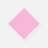 Licht heet roze effen kleur servet (Hoek)