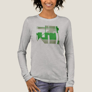 Licht & Heldergroen Geometrische Tribal Art Abstra Tri-Blend Shirt
