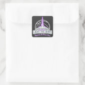 Licht het Beam - Sacramento Basketball Vierkante Sticker (Tas)