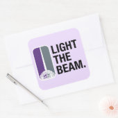 Licht het Beam - Sacramento Basketball Vierkante Sticker (Envelop)