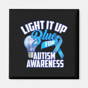 Licht het blauw op voor autisme bewustzijn geeft b magneet