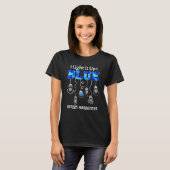 Licht het blauw op voor autisme t-shirt (Voorkant volledig)