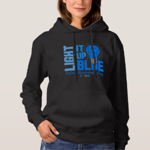 Licht het blauwe Shirt voor autisme op, autisme Aw