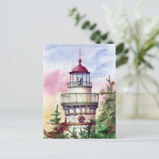 Licht het Briefkaart van de Weg vuurtoren (Staand voorkant)