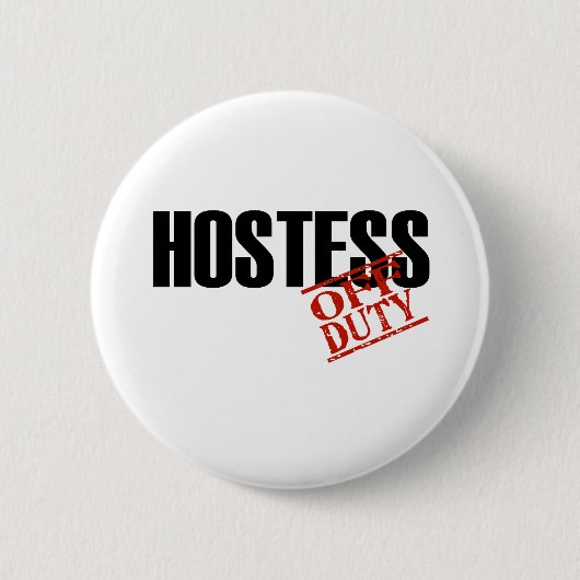 LICHT HET BUITEN DIENST VAN DE STEWARDESS RONDE BUTTON 5,7 CM (Voorkant)