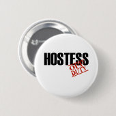 LICHT HET BUITEN DIENST VAN DE STEWARDESS RONDE BUTTON 5,7 CM (Voorkant /achterkant)