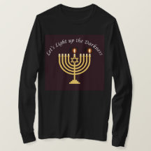 Licht het donkere Hanukkah Menorah Sweatshirt op