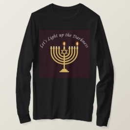 Licht het donkere Hanukkah Menorah Sweatshirt op
