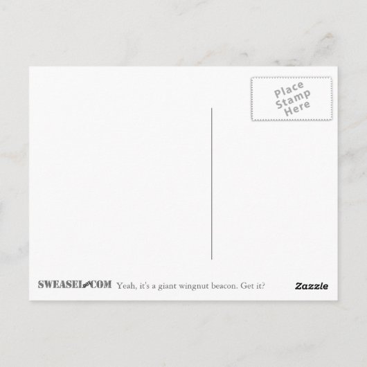 Licht het gembersignaal aan! Briefkaart (Achterkant)