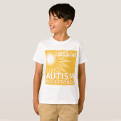 Licht het goud voor autisme-acceptatie t-shirt (Voorkant volledig)