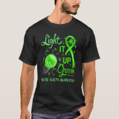 Licht het Groene Geestelijke Gezondheid Bewustzijn T-shirt (Voorkant)