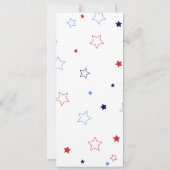 Licht het luchtruim op 4e juli van de partij kaart (Achterkant)