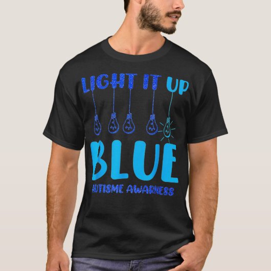 Licht het op bij Lue Autism Awareness Pu Zzl T-shirt (Voorkant)