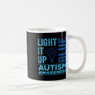 Licht het op Blauw Autisme Bewustzijn Koffiemok