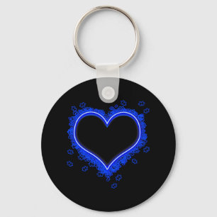Licht het op Blauw Autisme Hart Puzzel Stukken Aut Sleutelhanger