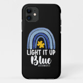 Licht het op Blauwe Regenboog Autisme Bewustzijnsf Case-Mate iPhone Case (Achterkant)