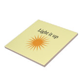 Licht het op, geel tegeltje (Zijkant)