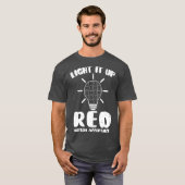 Licht het op rood in plaats van puzzelstukautisme t-shirt (Voorkant volledig)