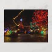 Licht het op voor kerstpostkaart briefkaart (Voorkant)