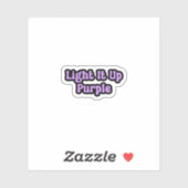 Licht het Paarse epilepsiebewustzijn op Sticker (Vel)