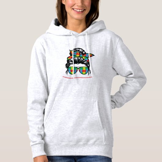 Licht het Rode Shirt op, redin Shirt, autism-Ac (Voorkant)