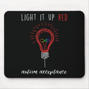 Licht het rood op voor de acceptatie van Autism Aw Muismat