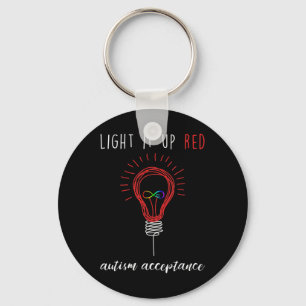 Licht het rood op voor de acceptatie van Autism Aw Sleutelhanger