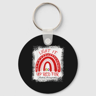Licht het rood op voor de acceptatie van Autism Aw Sleutelhanger