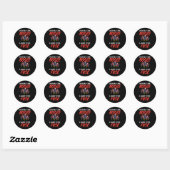 Licht het vuurwerk van het vuurwerk grappig vierde ronde sticker (Vel)