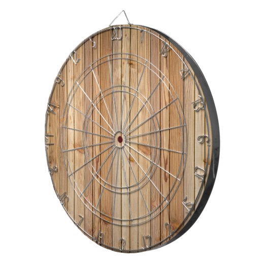 Licht hout dartbord (Voorkant Rechts)