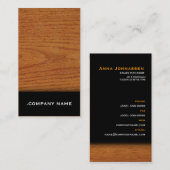 Licht hout - Elegant Visitekaartje (Voorkant / Achterkant)