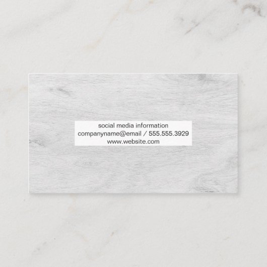 Licht Hout Graan Achtergrond Visitekaartje (Achterkant)