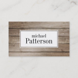Licht hout, uiterlijk professioneel Visitekaartje