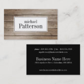 Licht hout, uiterlijk professioneel Visitekaartje (Voorkant / Achterkant)