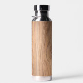 Licht houten bord met gladde houten korrels waterfles (Rechts)