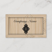 Licht houtkarpenter - Visitekaartje (Achterkant)