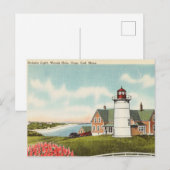 Licht huis, Houthal, Cape Cod Massachusetts Briefkaart (Voorkant / Achterkant)