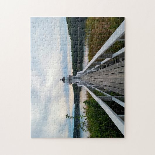 Licht huis Maine. Legpuzzel (Verticaal)