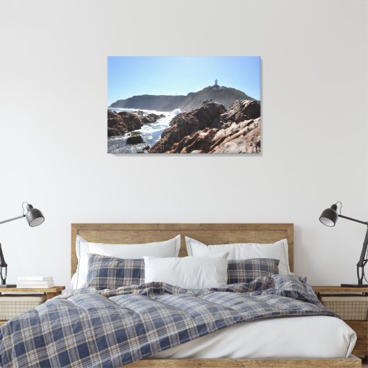Licht huis - Mossel Bay Canvas Afdruk (Insitu (Slaapkamer))