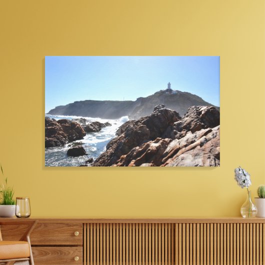 Licht huis - Mossel Bay Canvas Afdruk (Insitu (Woonkamer))