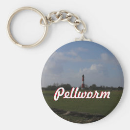 Licht huis op pellworm uit Afar Sleutelhanger