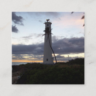 Licht huis op puntszeep Dispenser en tandenborstel Vierkante Visitekaartje