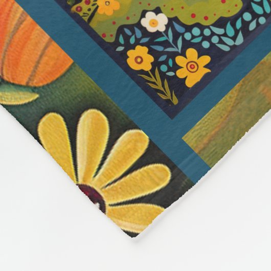 Licht huis patch werk gewatteerd patroon fleece deken (Hoek)