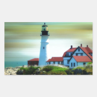 Licht huis Portland, koplicht Rechthoekige Sticker
