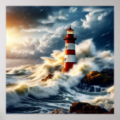 Licht huis Poster (Voorkant)