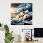 Licht huis Poster (Thuiskantoor)