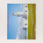 Licht huis Puerto Rico. kerstcadeautjes Legpuzzel (Verticaal)