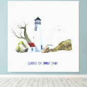 Licht huis schilderen canvas afdruk (Insitu (Houten vloer))