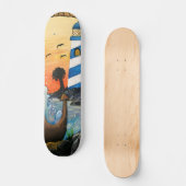 Licht huis Uitzicht Persoonlijk Skateboard (Voorkant)