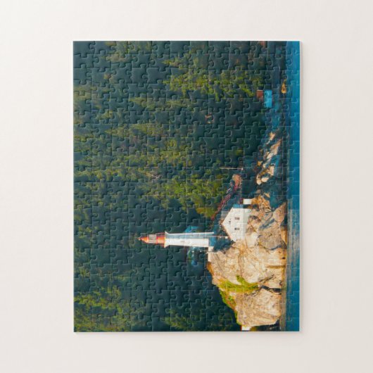 Licht huis Vancouver. Legpuzzel (Verticaal)